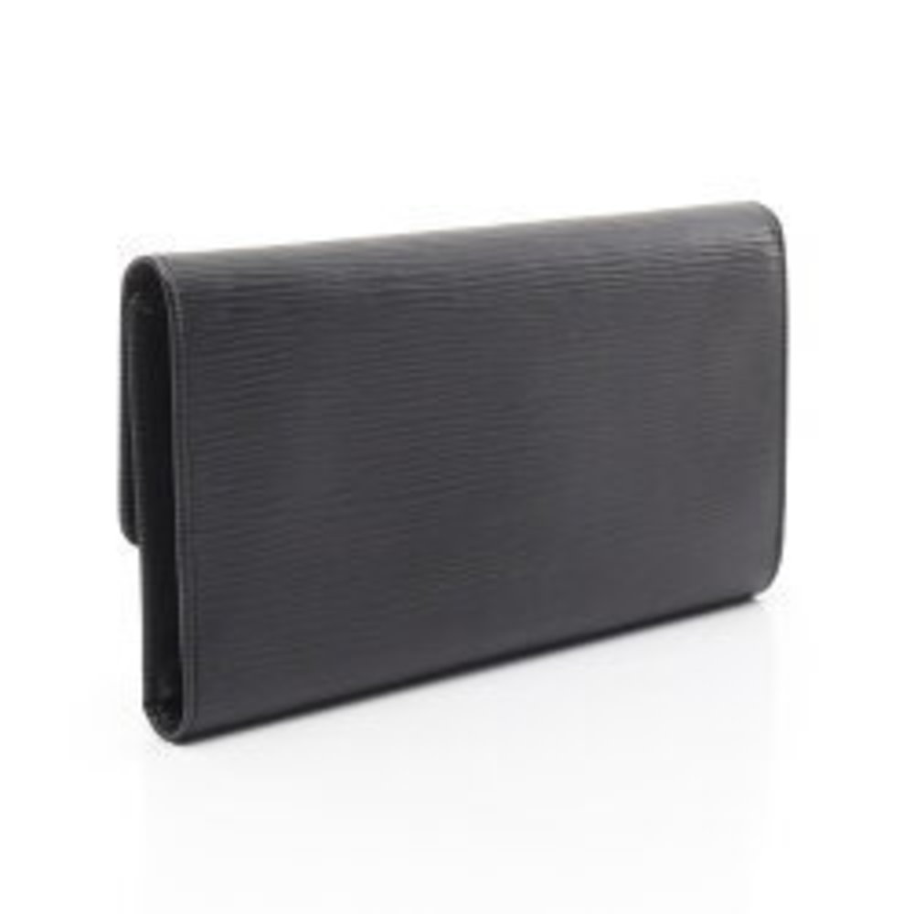 Louis Vuitton Porte Tresor Tri Long Wallet Epi Leather Black - Picture 2 of 8